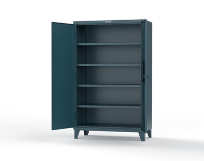 Extreme Duty 12 GA Cabinet with 4 Shelves Secured by Network-Capable Electronic Lock with Card Reader (HID) (Software Included) - 48 In. W x 24 In. D x 78 In. H - 46-244-NX-ST-5001
