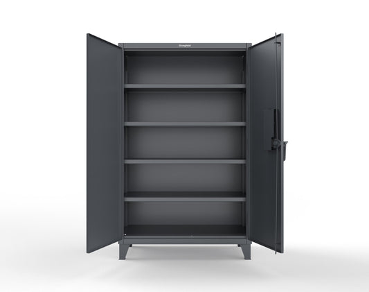 Extreme Duty 12 GA Cabinet with 4 Shelves Secured by Electronic Lock & Card Reader - 48 In. W x 24 In. D x 78 In. H - 46-244-PX-7024