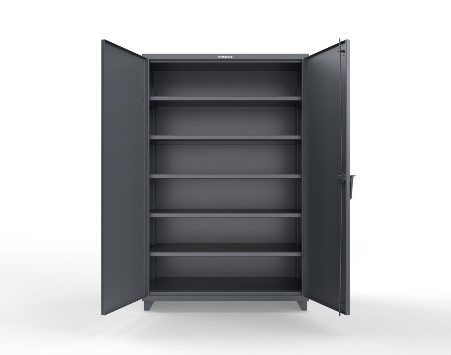 Extra Heavy Duty 14 GA Cabinet with 5 Shelves - 48 In. W x 24 In. D x 75 In. H - 46-245-L-7024