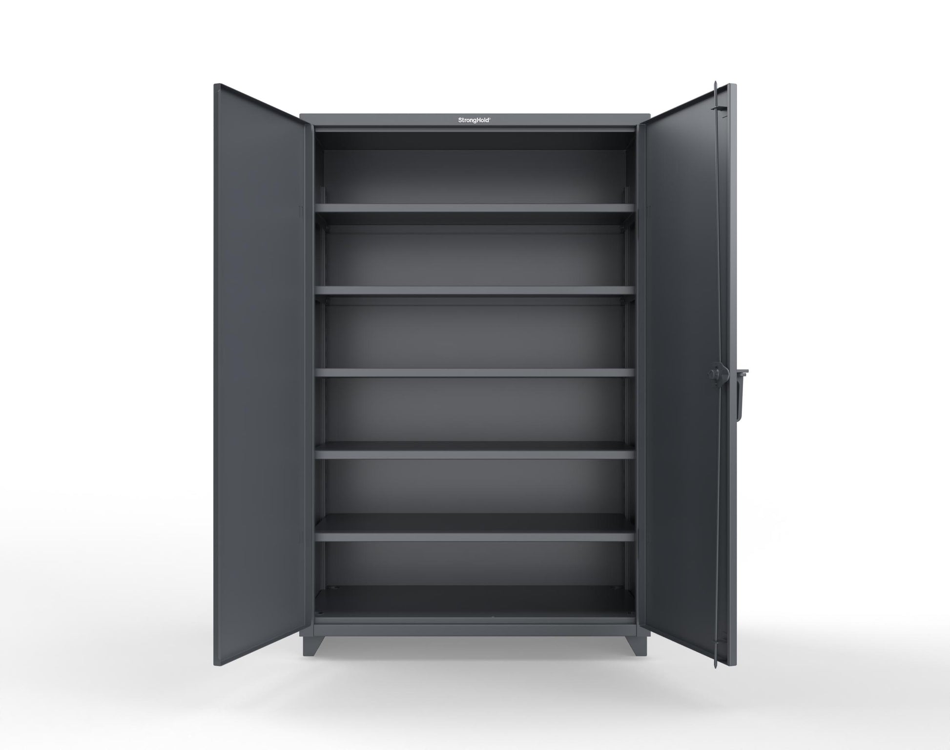 Extra Heavy Duty 14 GA Cabinet with 5 Shelves - 48 In. W x 24 In. D x 75 In. H - 46-245-L-7024