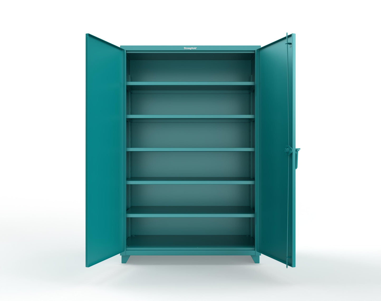 Extra Heavy Duty 14 GA Cabinet with 5 Shelves - 48 In. W x 24 In. D x 75 In. H - 46-245-L-5021