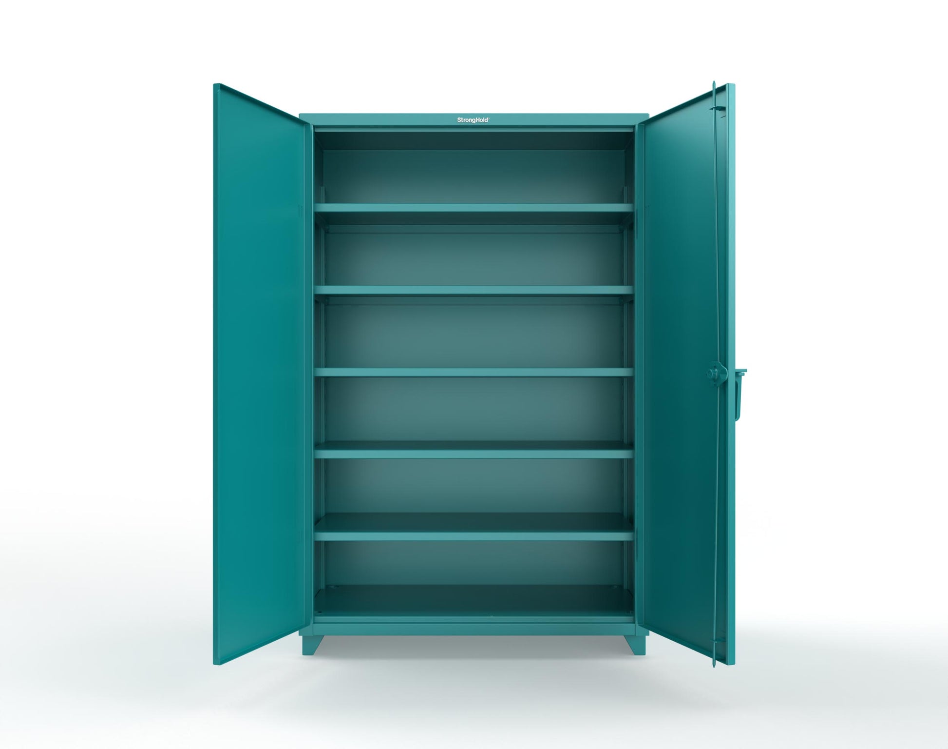 Extra Heavy Duty 14 GA Cabinet with 5 Shelves - 48 In. W x 24 In. D x 75 In. H - 46-245-L-5021