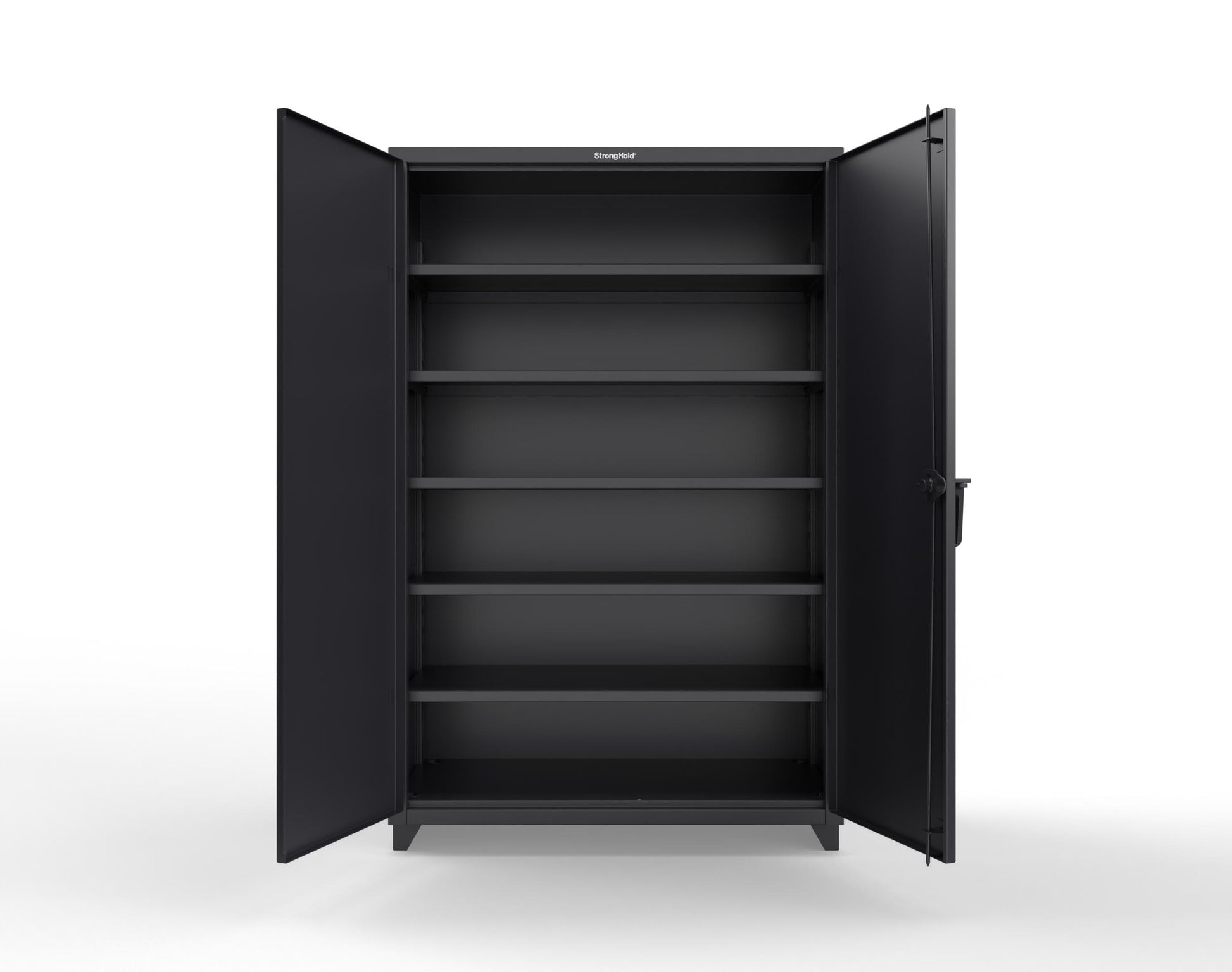 Extra Heavy Duty 14 GA Cabinet with 5 Shelves - 48 In. W x 24 In. D x 75 In. H - 46-245-L-9005