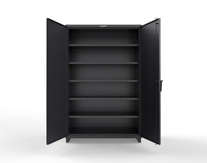 Extra Heavy Duty 14 GA Cabinet with 5 Shelves - 48 In. W x 24 In. D x 75 In. H - 46-245-L-9005