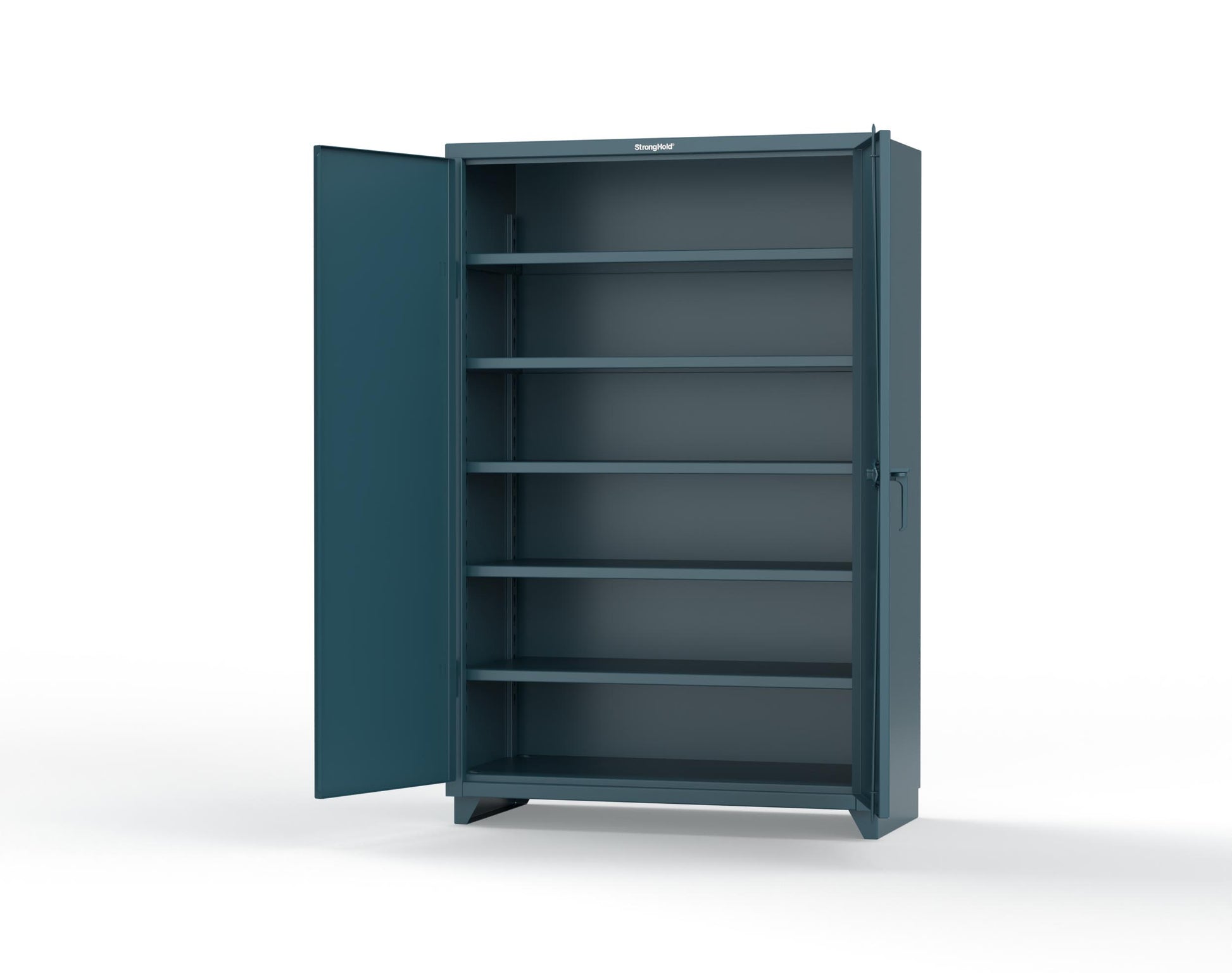 Extra Heavy Duty 14 GA Cabinet with 5 Shelves - 48 In. W x 24 In. D x 75 In. H - 46-245-L-5001