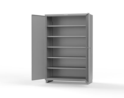 Extra Heavy Duty 14 GA Cabinet with 5 Shelves - 48 In. W x 24 In. D x 75 In. H - 46-245-L-7037