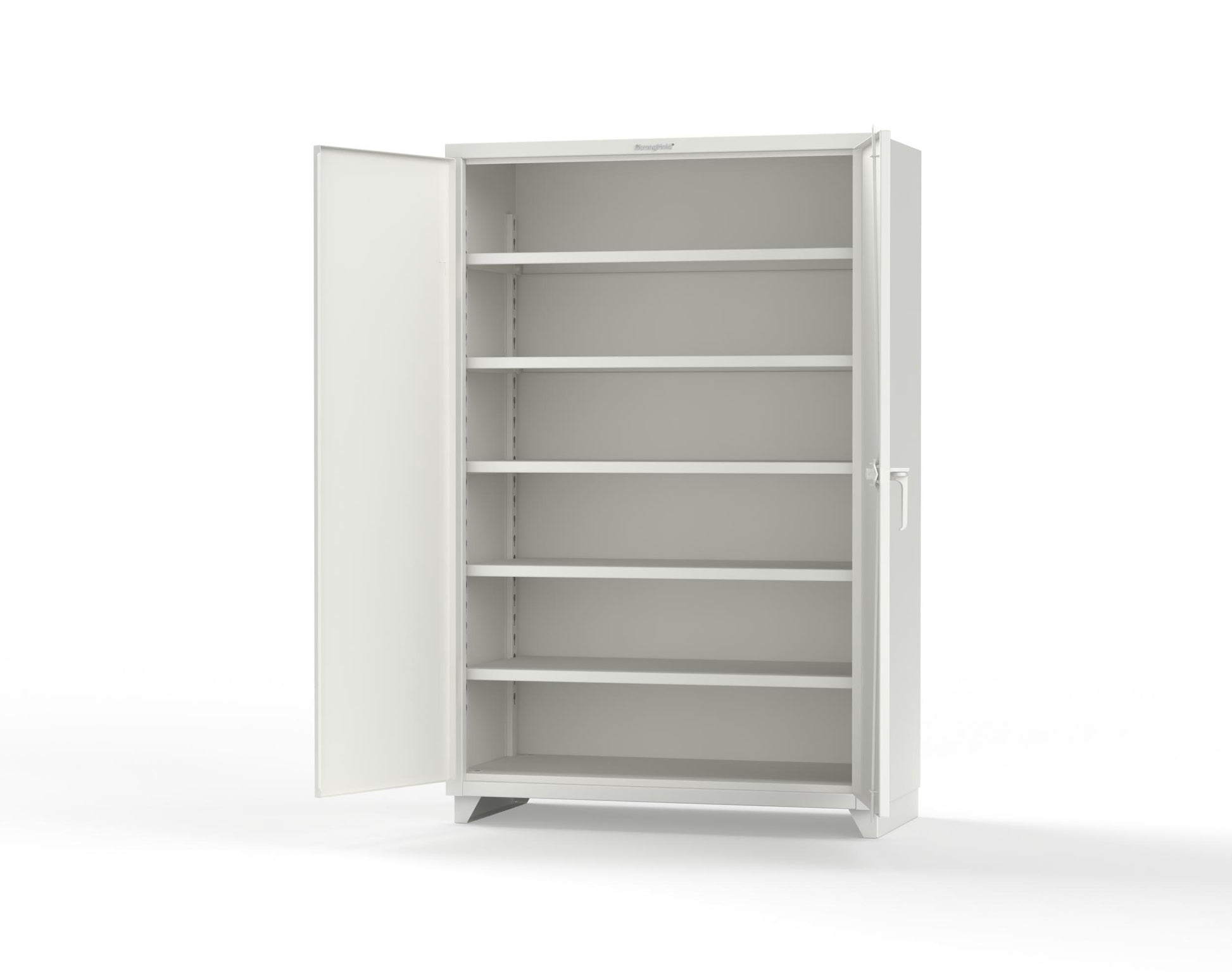 Extra Heavy Duty 14 GA Cabinet with 5 Shelves - 48 In. W x 24 In. D x 75 In. H - 46-245-L-9003