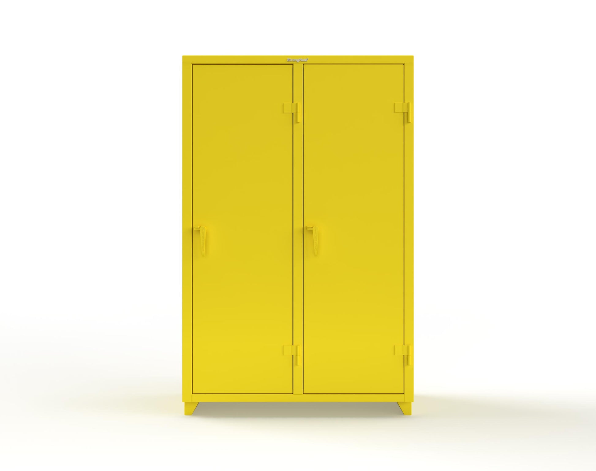 Extra Heavy Duty 14 GA Single-Tier Locker with Shelf and Hanger Rod, 2 Compartments - 48 in. W x 24 in. D x 75 in. H - 46-2D-24-1T-L-1021