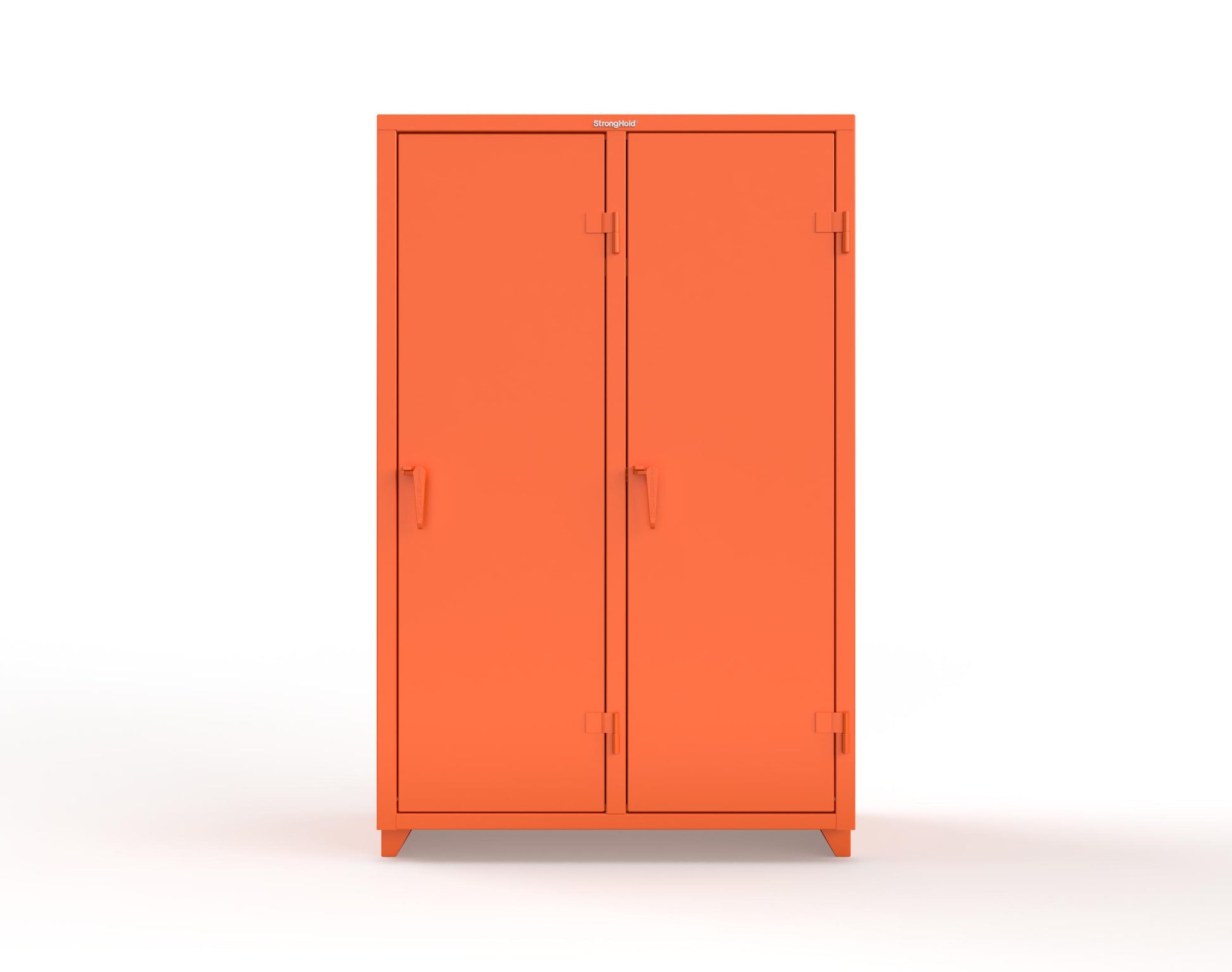 Extra Heavy Duty 14 GA Single-Tier Locker with Shelf and Hanger Rod, 2 Compartments - 48 in. W x 24 in. D x 75 in. H - 46-2D-24-1T-L-2009