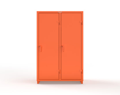 Extra Heavy Duty 14 GA Single-Tier Locker with Shelf and Hanger Rod, 2 Compartments - 48 in. W x 24 in. D x 75 in. H - 46-2D-24-1T-L-2009