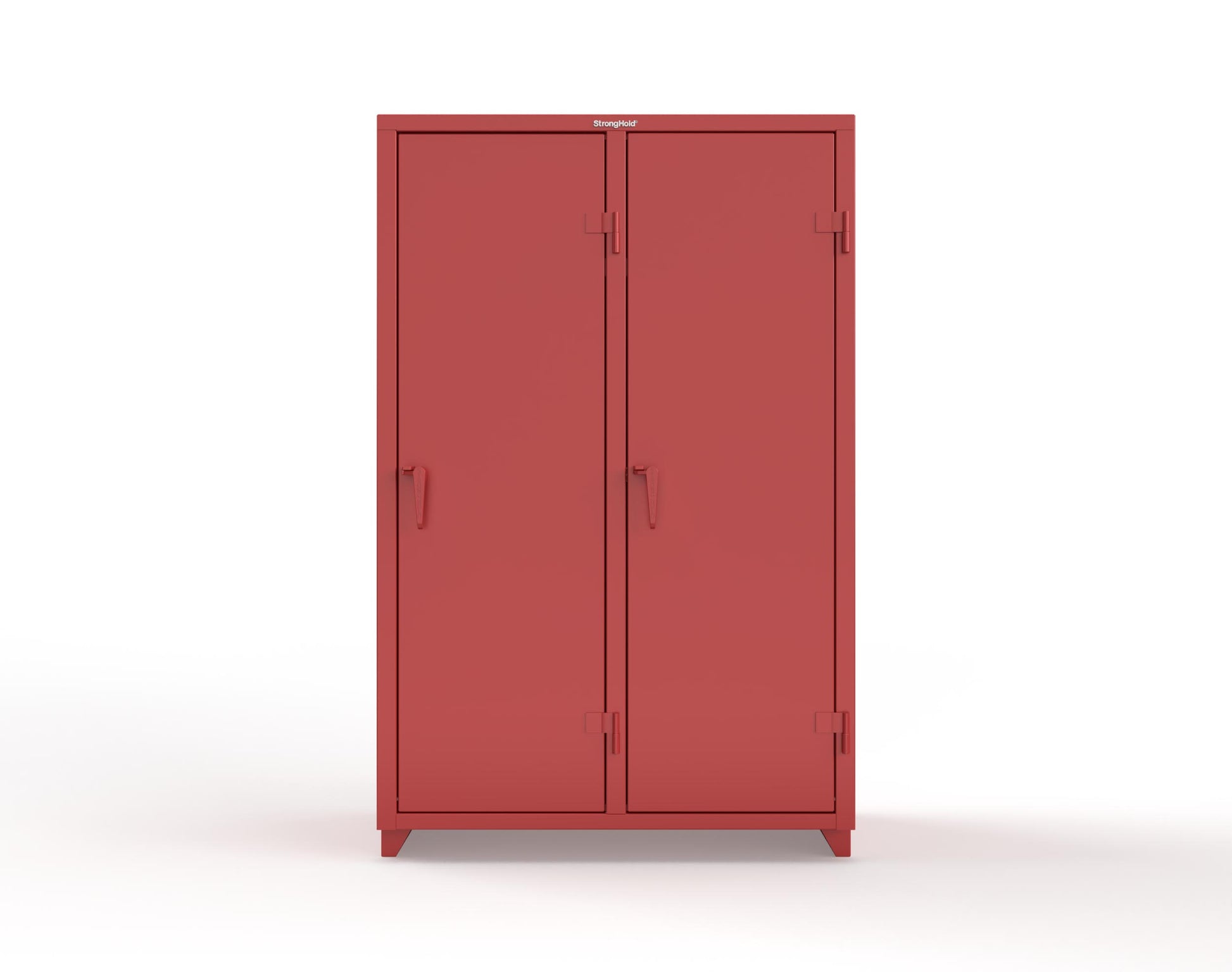 Extra Heavy Duty 14 GA Single-Tier Locker with Shelf and Hanger Rod, 2 Compartments - 48 in. W x 24 in. D x 75 in. H - 46-2D-24-1T-L-3001