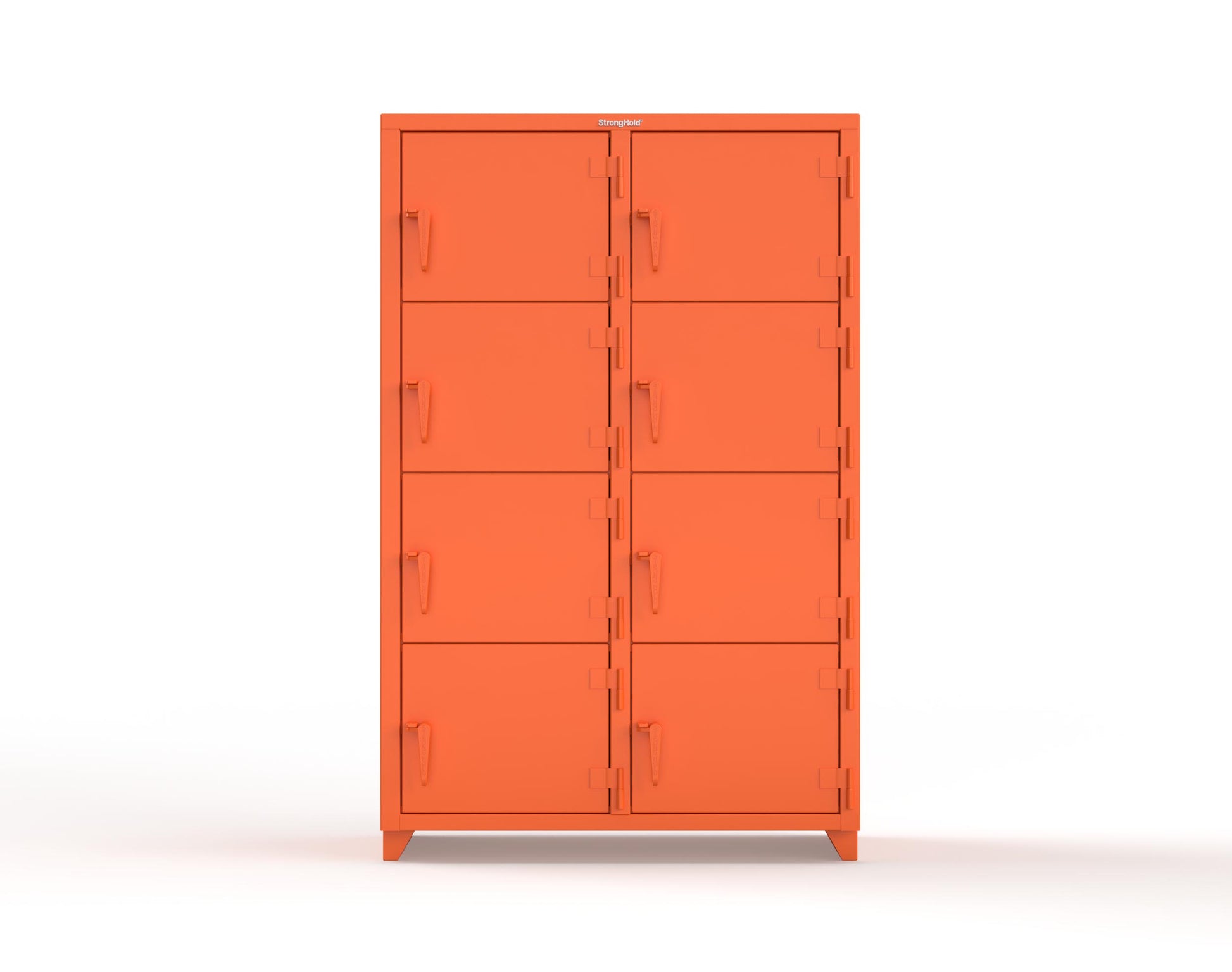 Extra Heavy Duty 14 GA 4-Tier Locker, 8 Compartments - 48 in. W x 24 in. D x 75 in. H - 46-8D-24-4T-L-2009
