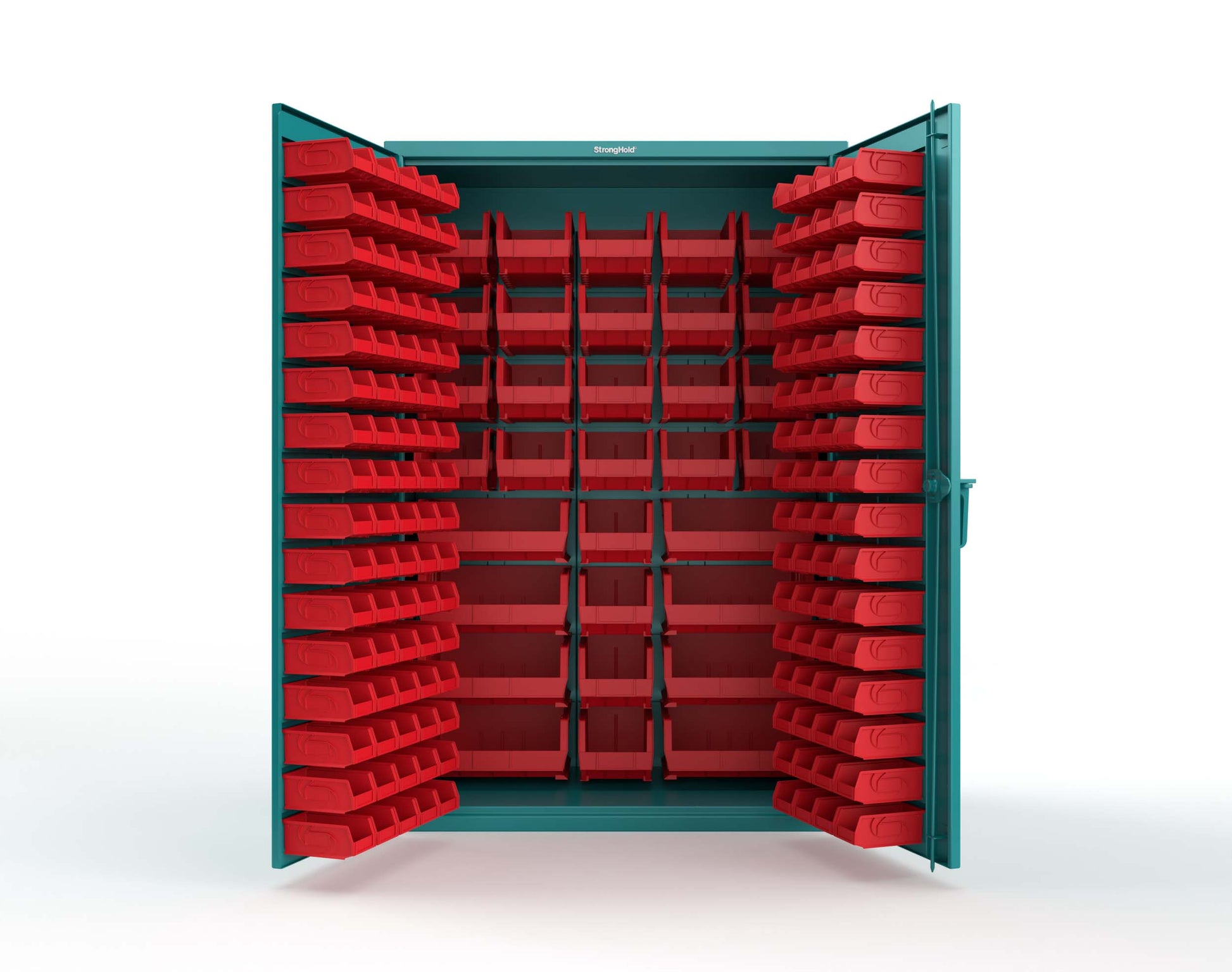 Teal (RAL 5021) / Red (RAL 3001)