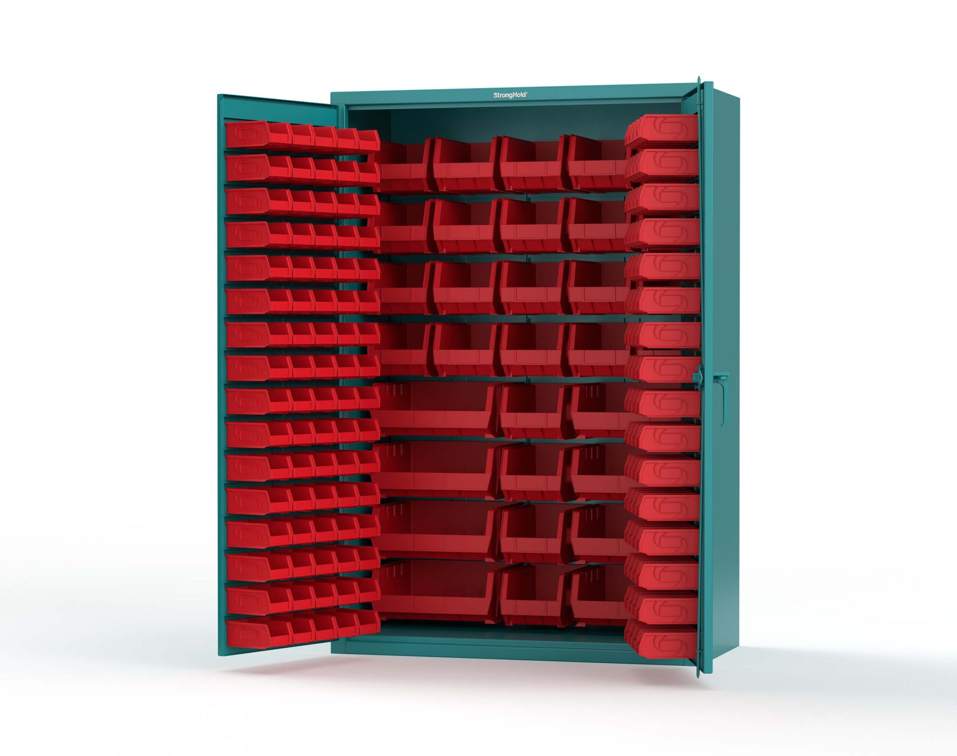 Teal (RAL 5021) / Red (RAL 3001)