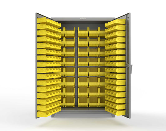 Extra Heavy Duty 14 GA All Bin Cabinet - 48 In. W x 24 In. D x 75 In. H - 46-BB-240-L-7037