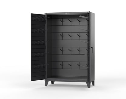 Extreme Duty 12 GA Rigging Cabinet with Hooks - 48 In. W x 24 In. D x 78 In. H - 46-BB-240W/Hooks-9005