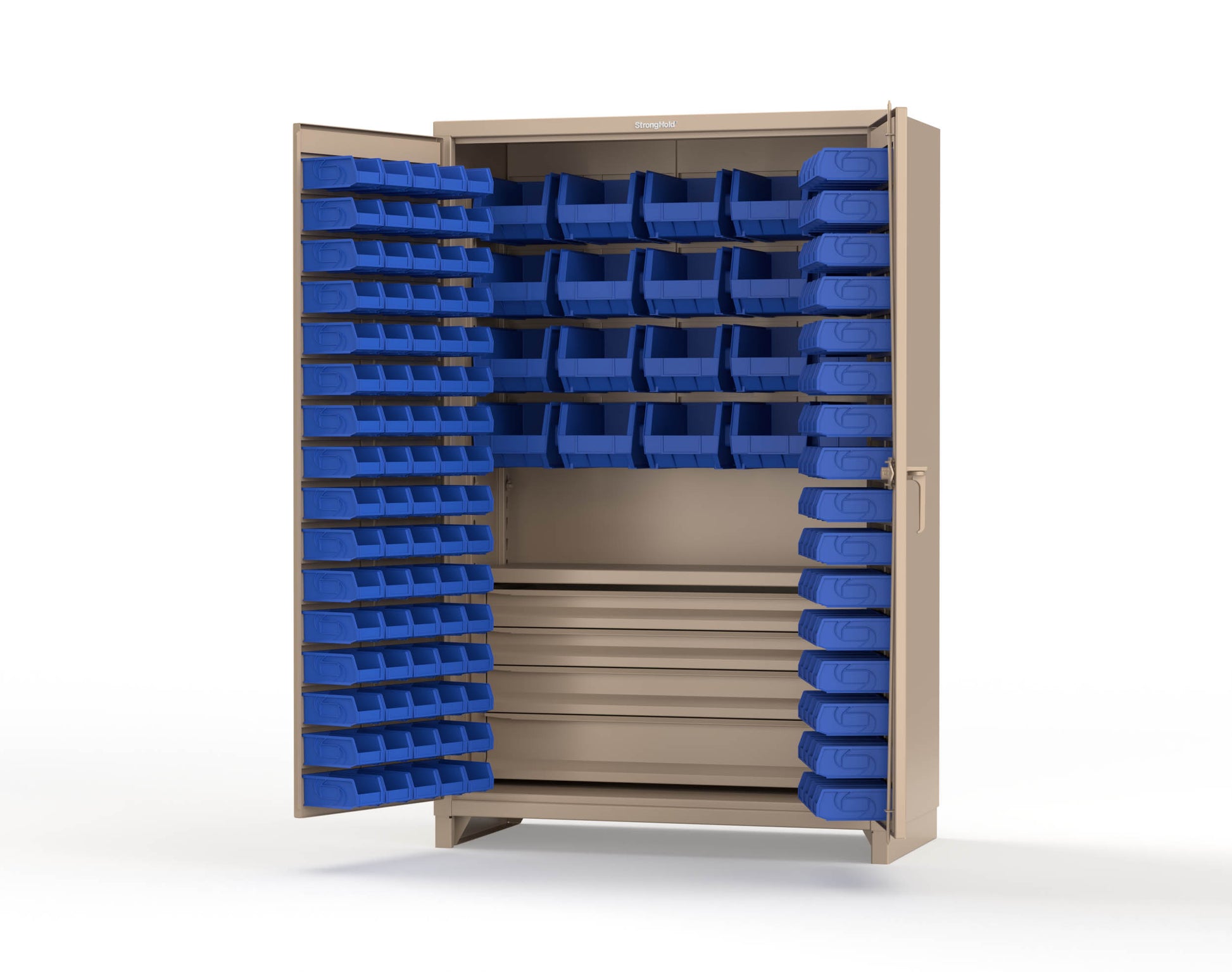 Beige (RAL 1019) / Blue (RAL 5001)