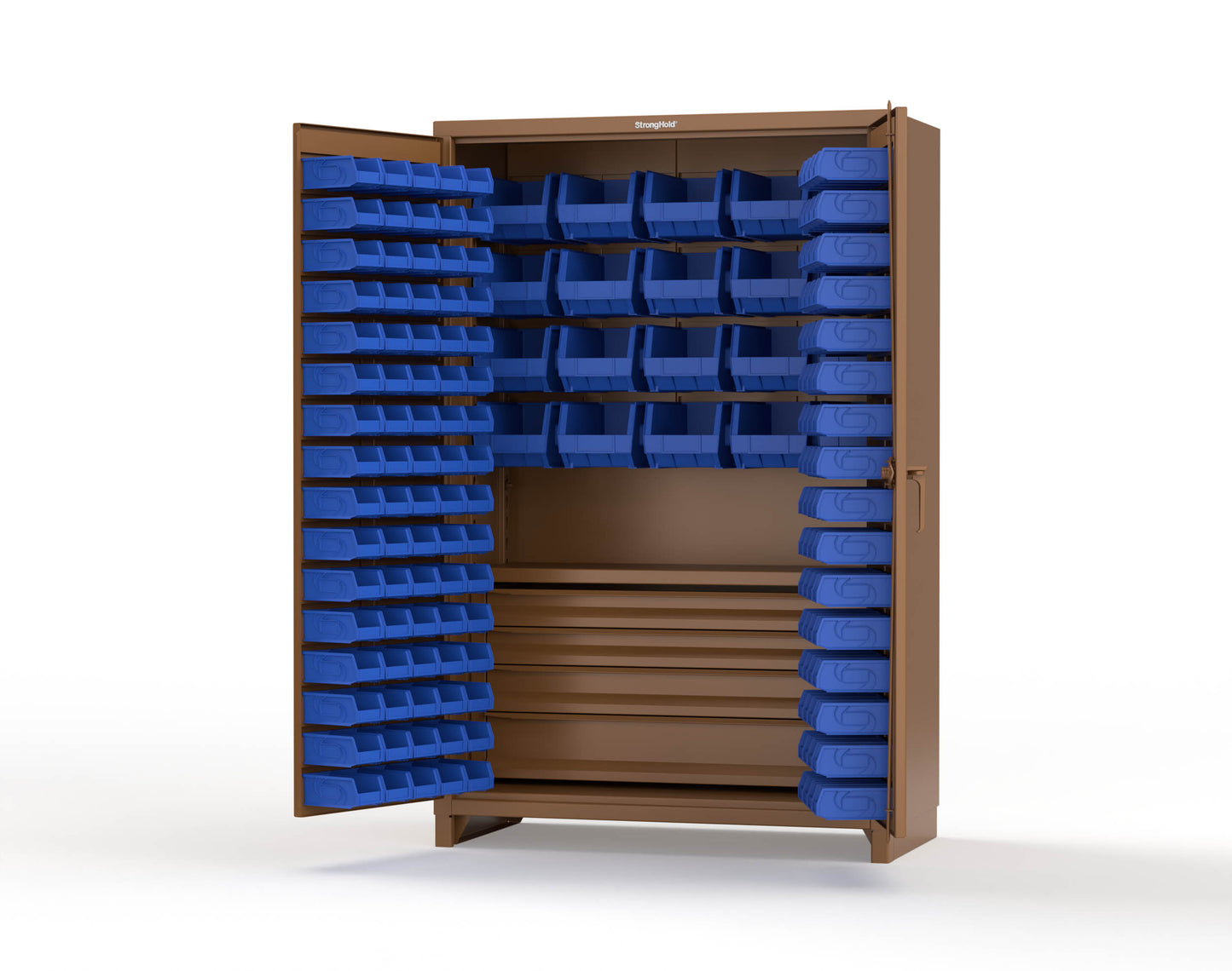 Brown (RAL 8008) / Blue (RAL 5001)