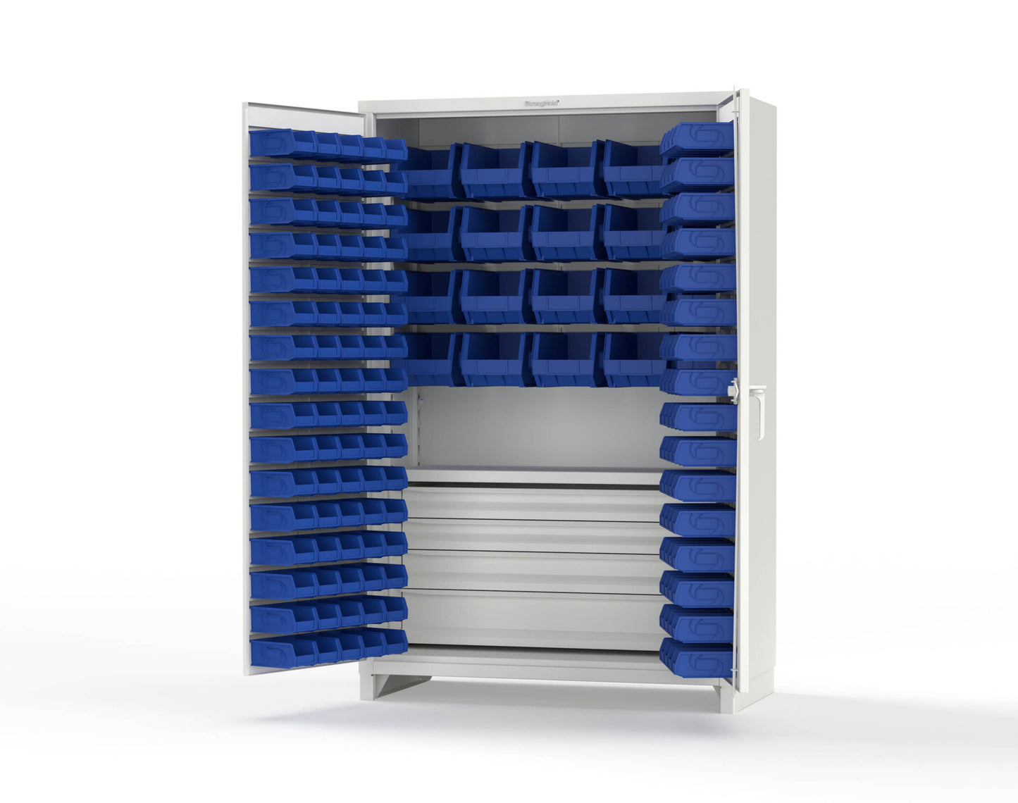 White (RAL 9003) / Blue (RAL 5001)