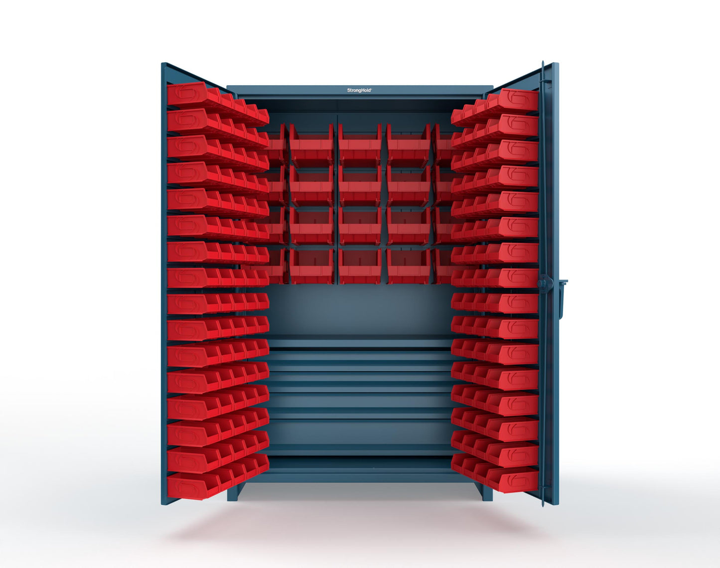 Blue (RAL 5001) / Red (RAL 3001)