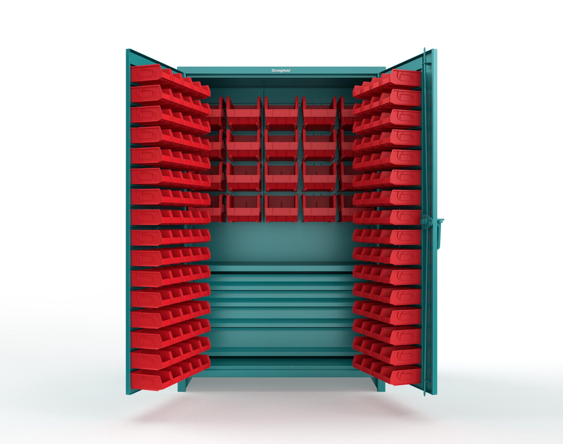 Teal (RAL 5021) / Red (RAL 3001)