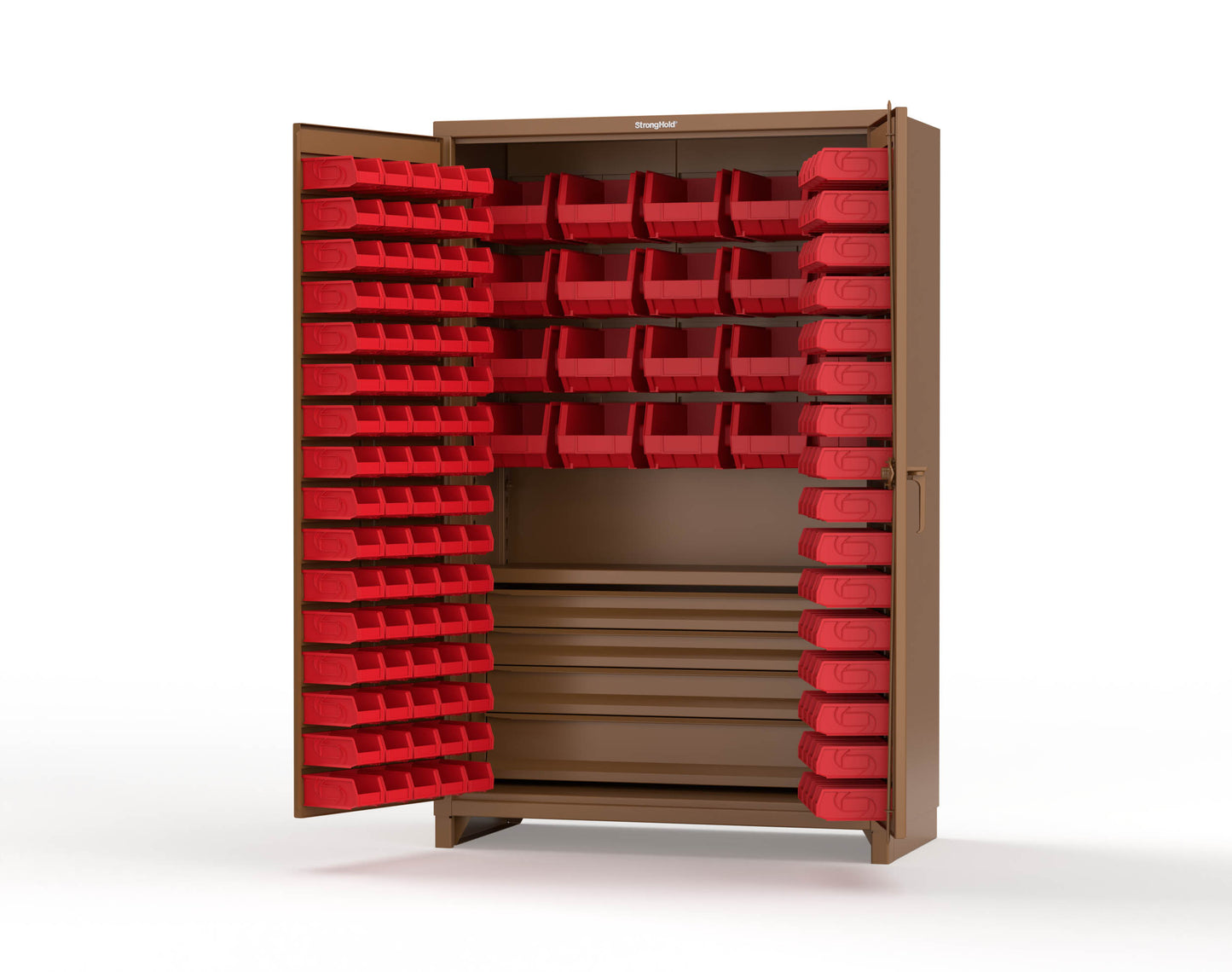 Brown (RAL 8008) / Red (RAL 3001)