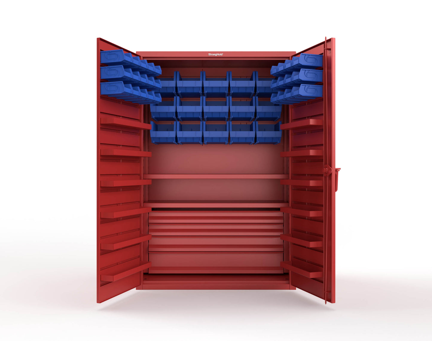 Red (RAL 3001) / Blue (RAL 5001)