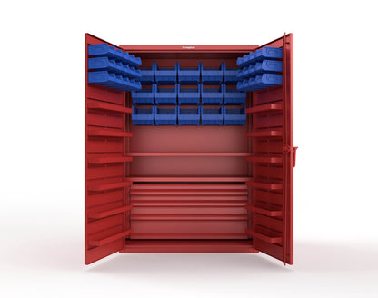 Red (RAL 3001) / Blue (RAL 5001)