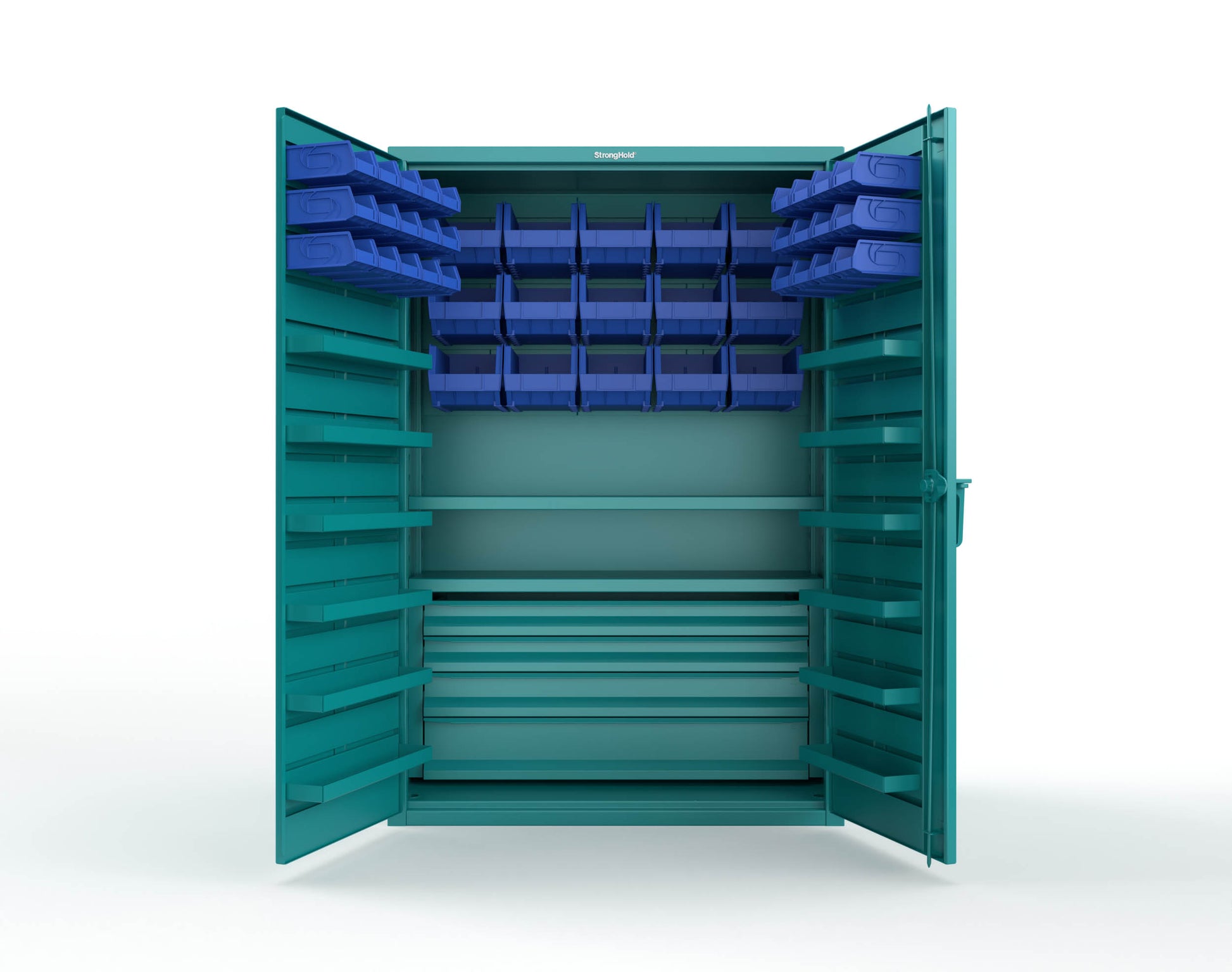Teal (RAL 5021) / Blue (RAL 5001)