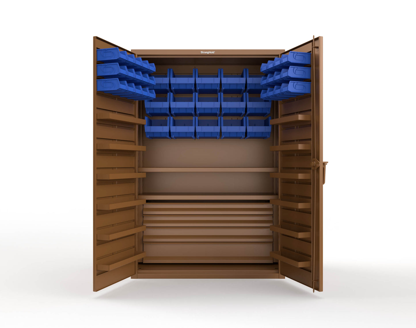 Brown (RAL 8008) / Blue (RAL 5001)