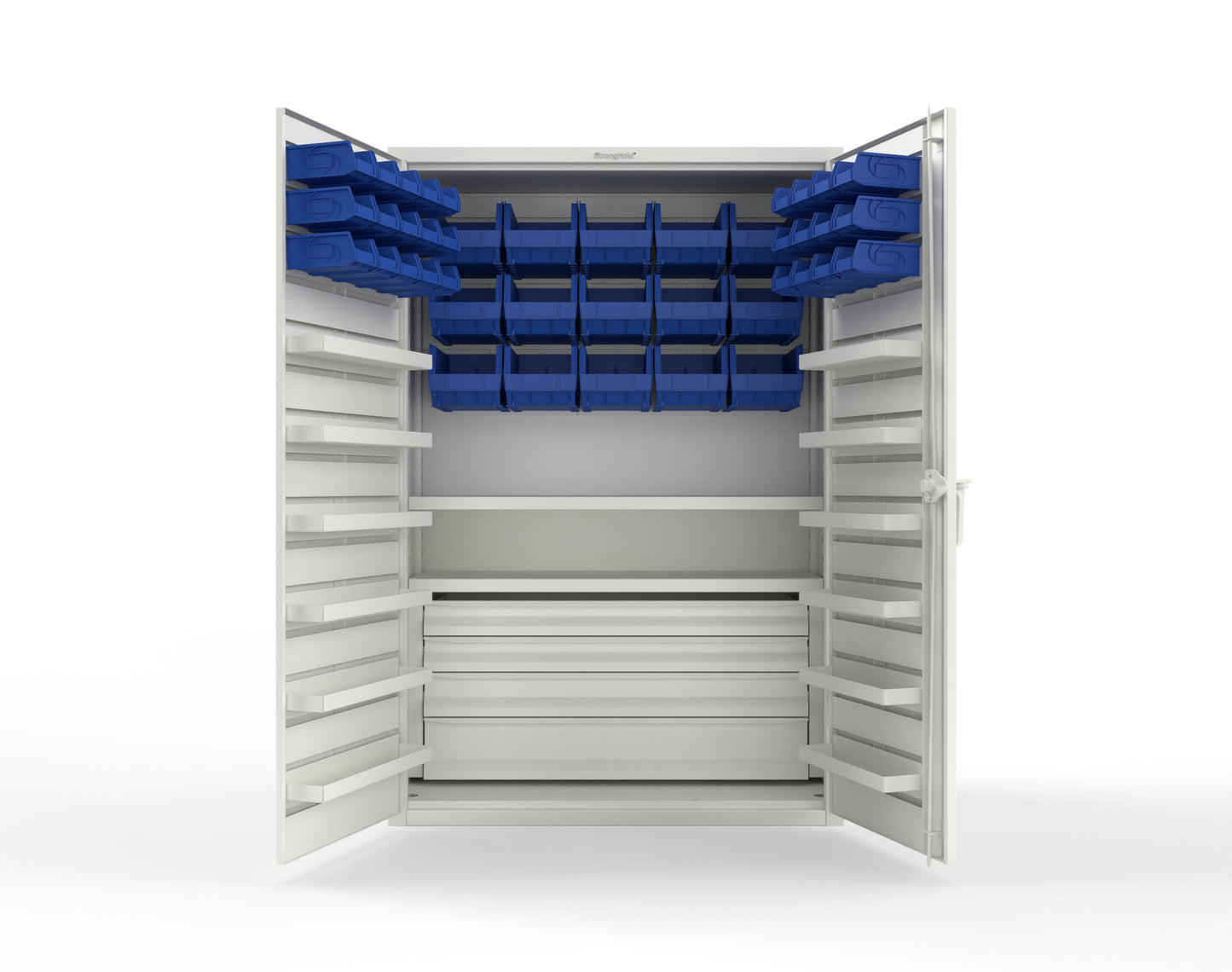 White (RAL 9003) / Blue (RAL 5001)