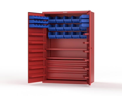 Red (RAL 3001) / Blue (RAL 5001)