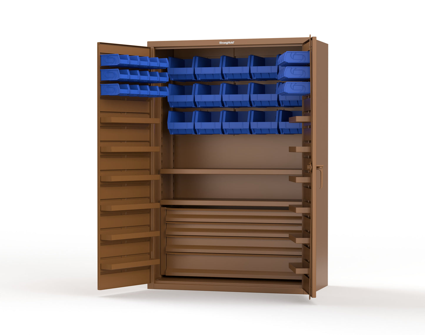 Brown (RAL 8008) / Blue (RAL 5001)