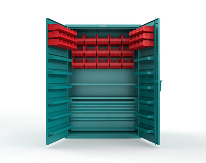 Teal (RAL 5021) / Red (RAL 3001)