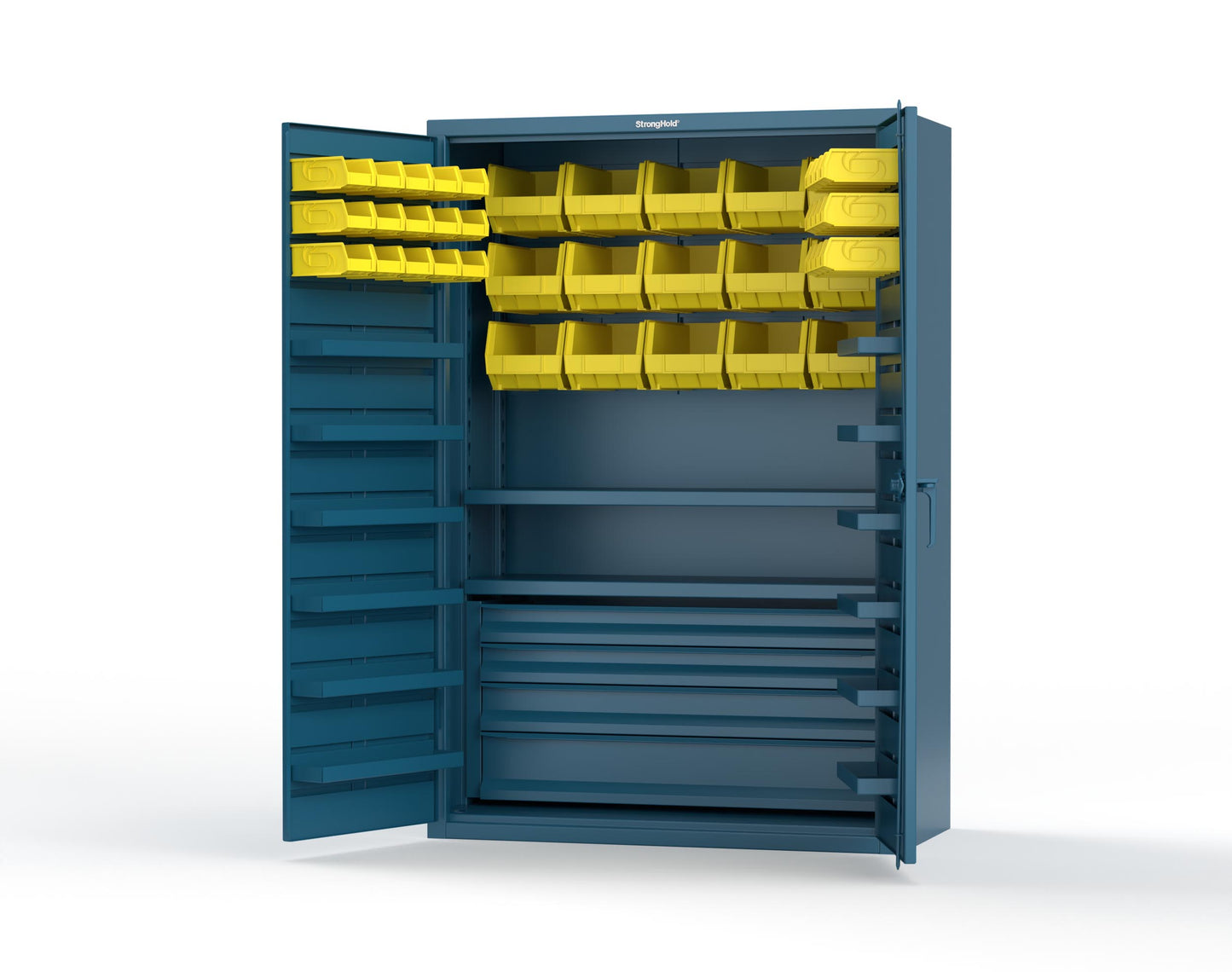 Blue (RAL 5001) / Yellow (RAL 1021)