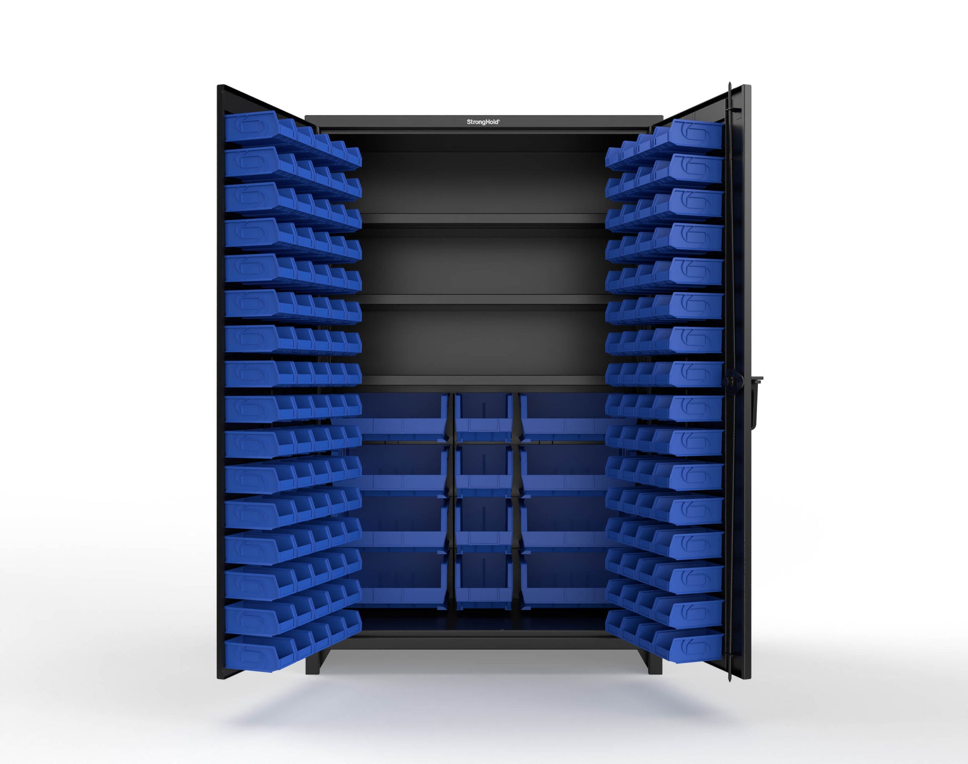 Black (RAL 9005) / Blue (RAL 5001)