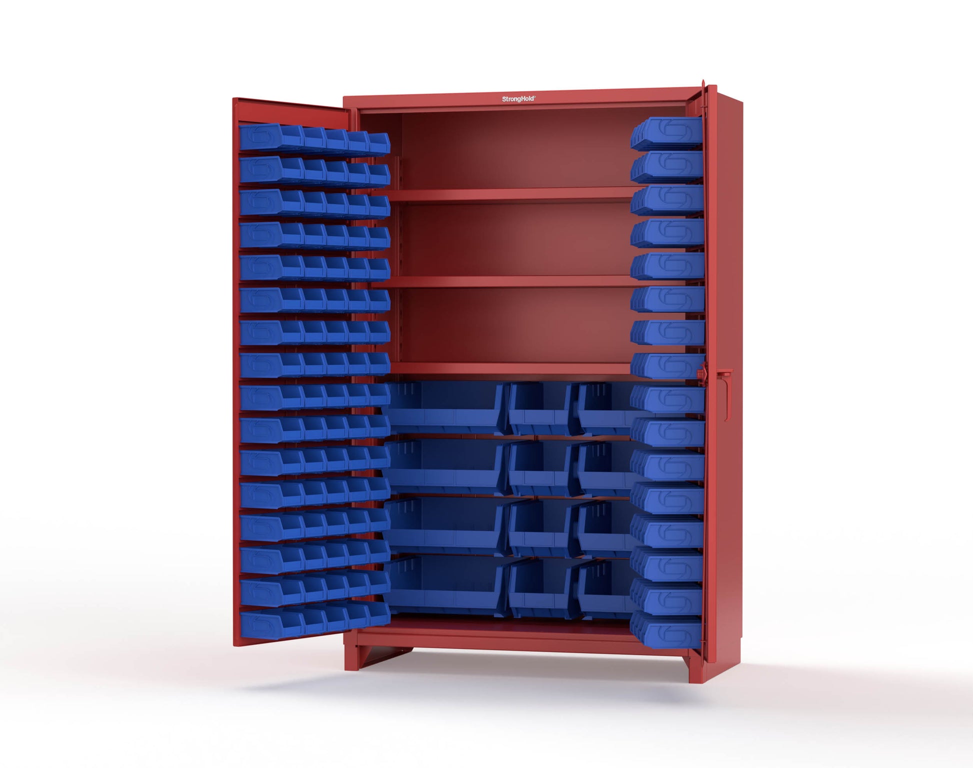 Red (RAL 3001) / Blue (RAL 5001)