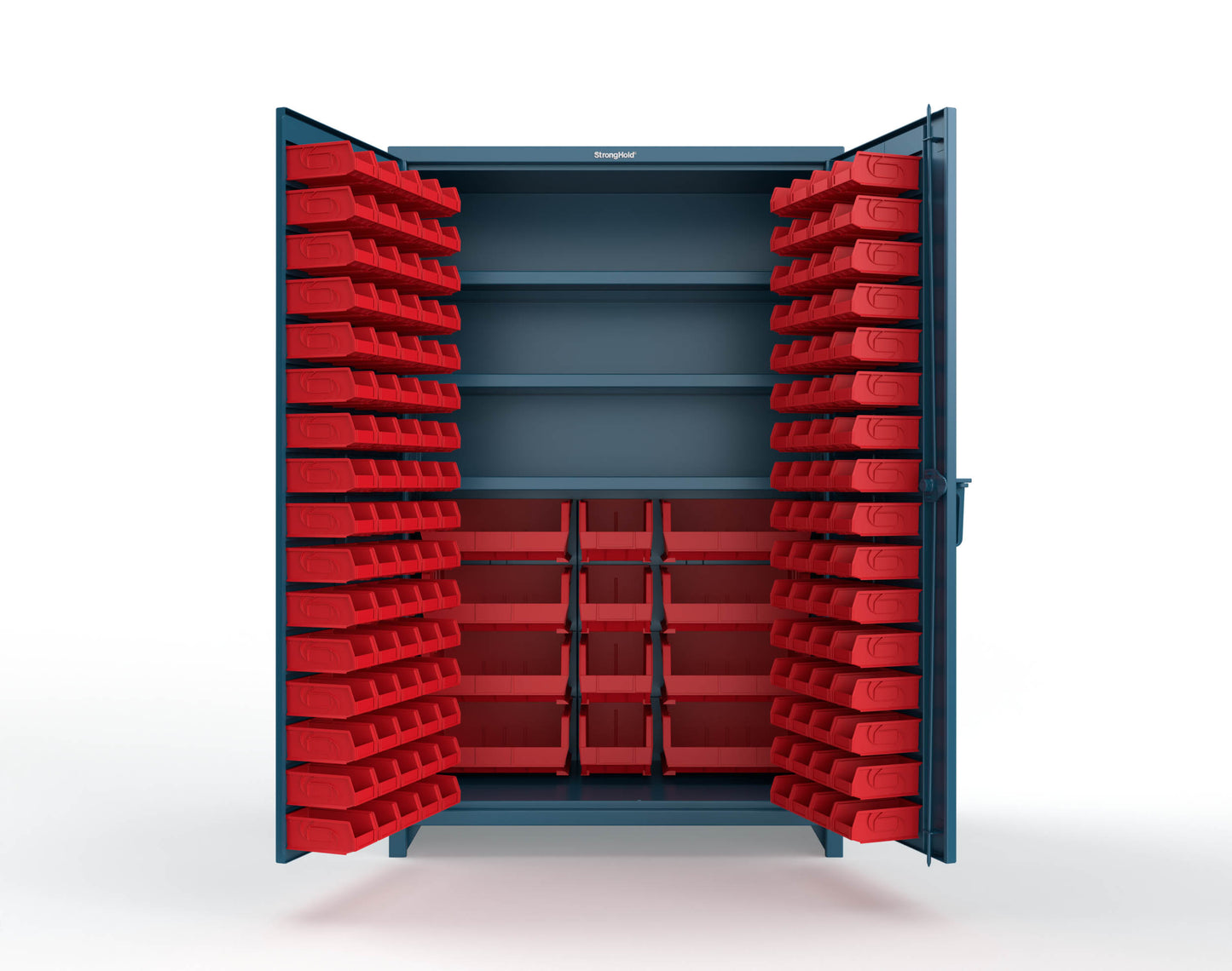 Blue (RAL 5001) / Red (RAL 3001)
