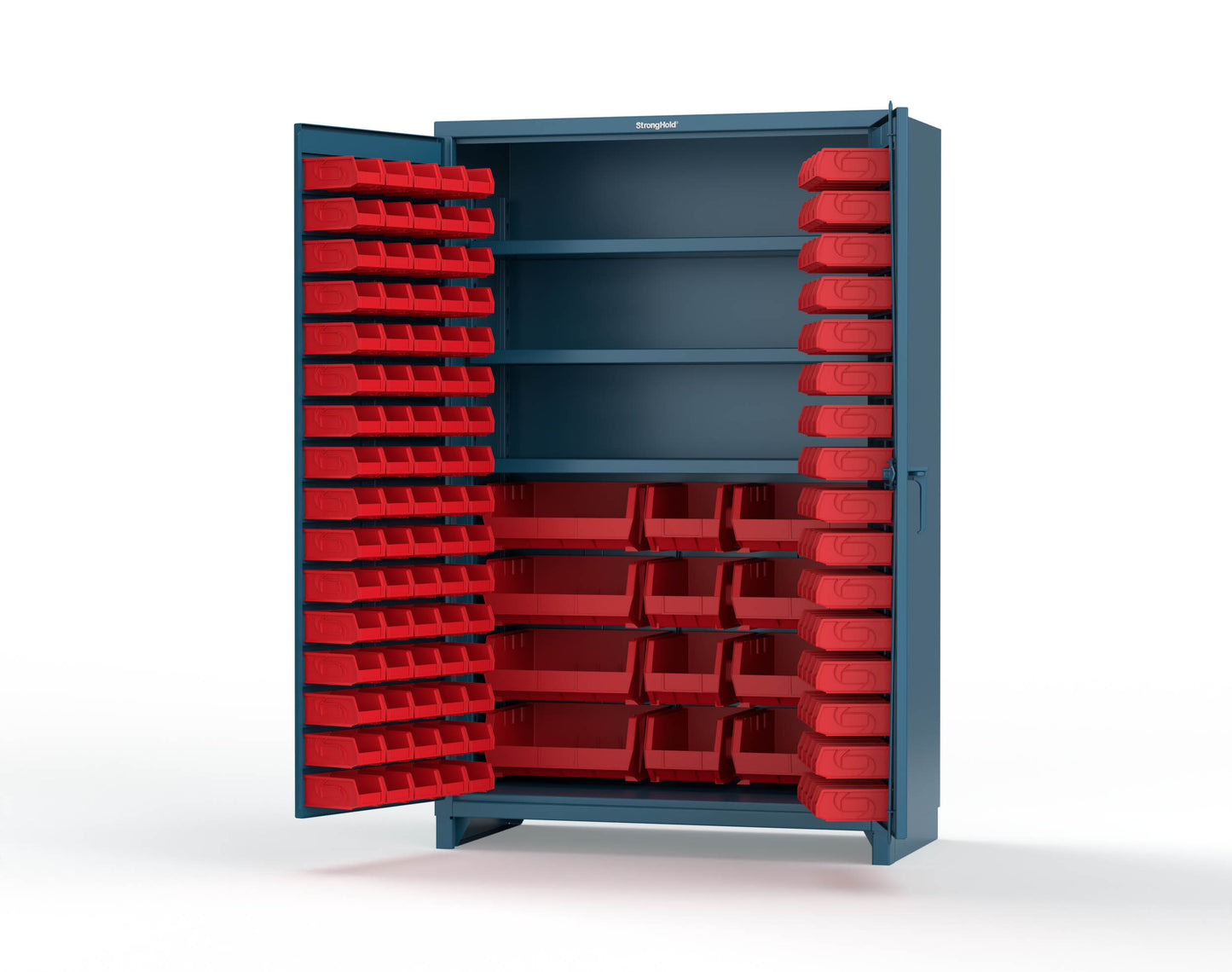 Blue (RAL 5001) / Red (RAL 3001)