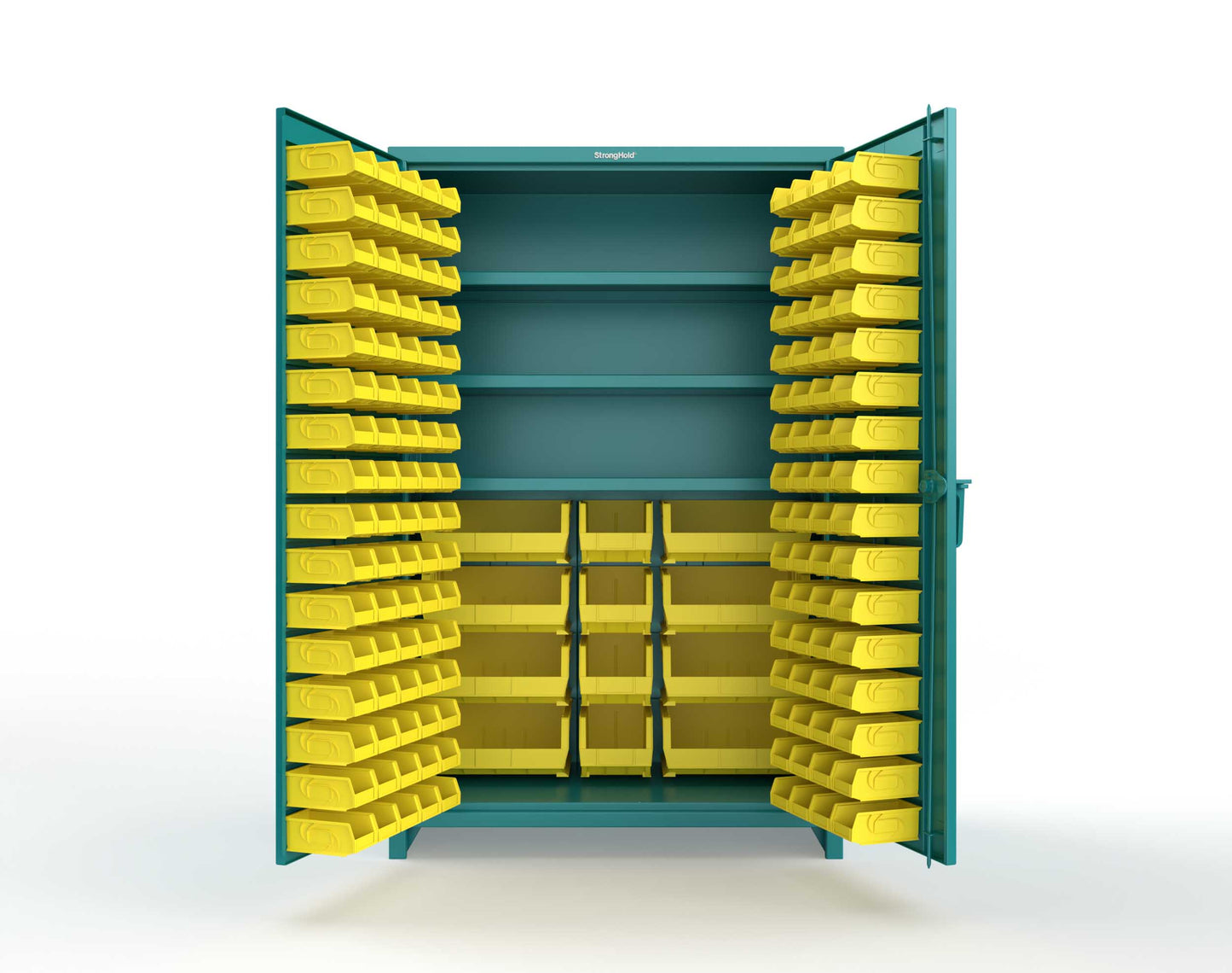 Teal (RAL 5021) / Yellow (RAL 1021)
