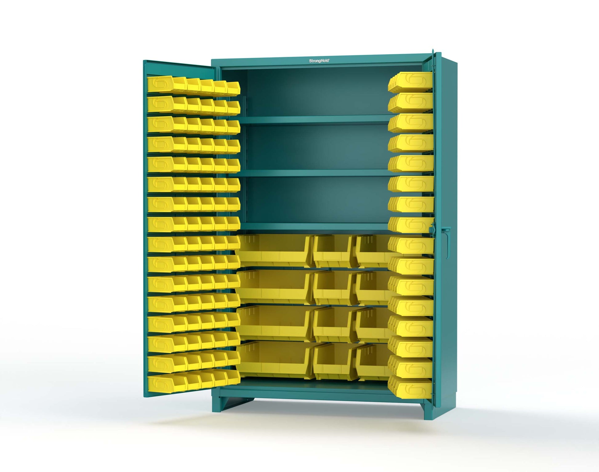 Teal (RAL 5021) / Yellow (RAL 1021)