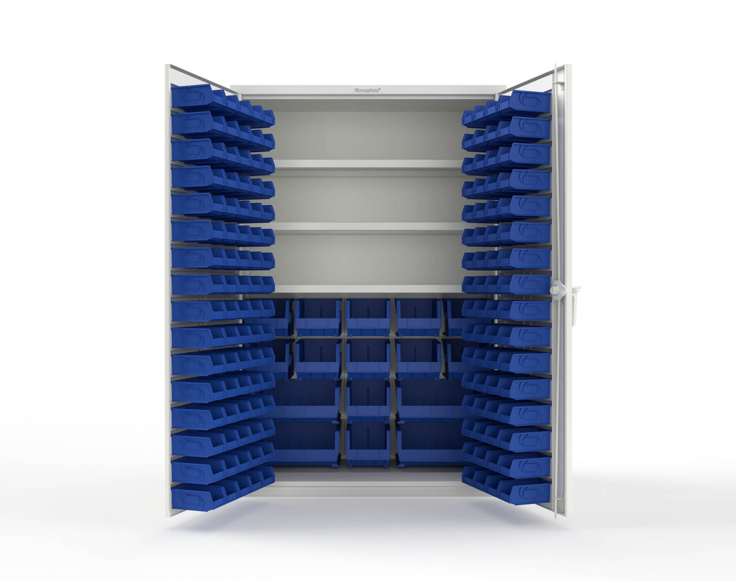 White (RAL 9003) / Blue (RAL 5001)