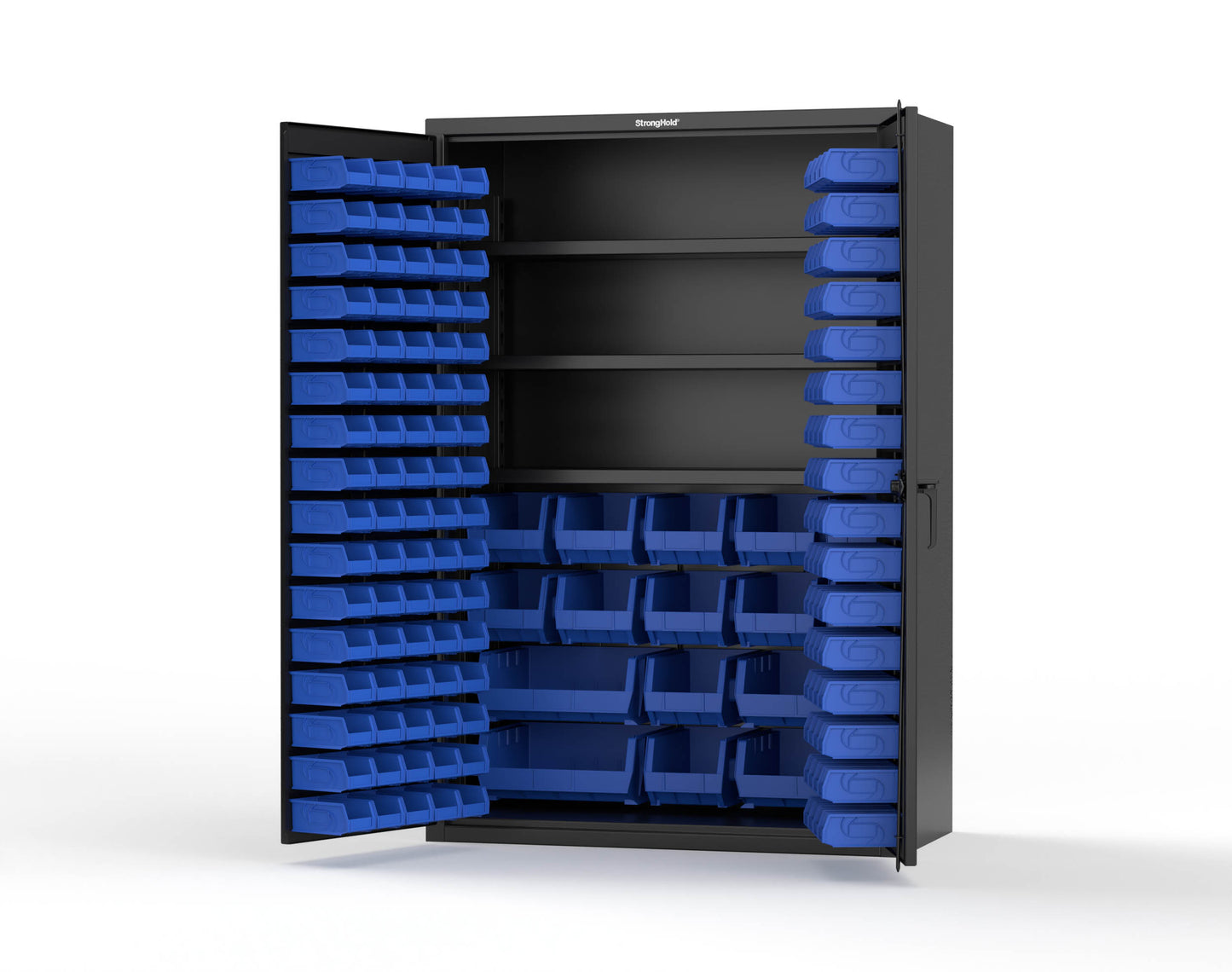 Black (RAL 9005) / Blue (RAL 5001)