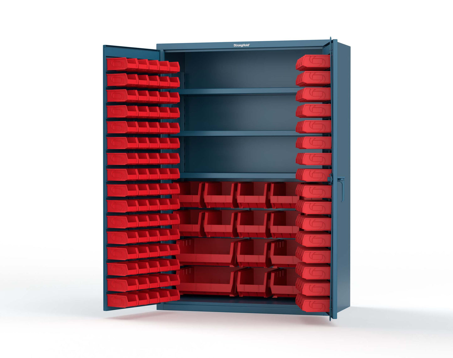 Blue (RAL 5001) / Red (RAL 3001)