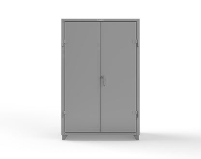 Extra Heavy Duty 14 GA Janitorial Cabinet with 3 Shelves - 48 In. W x 24 In. D x 75 In. H - 46-BC-243-L-7037