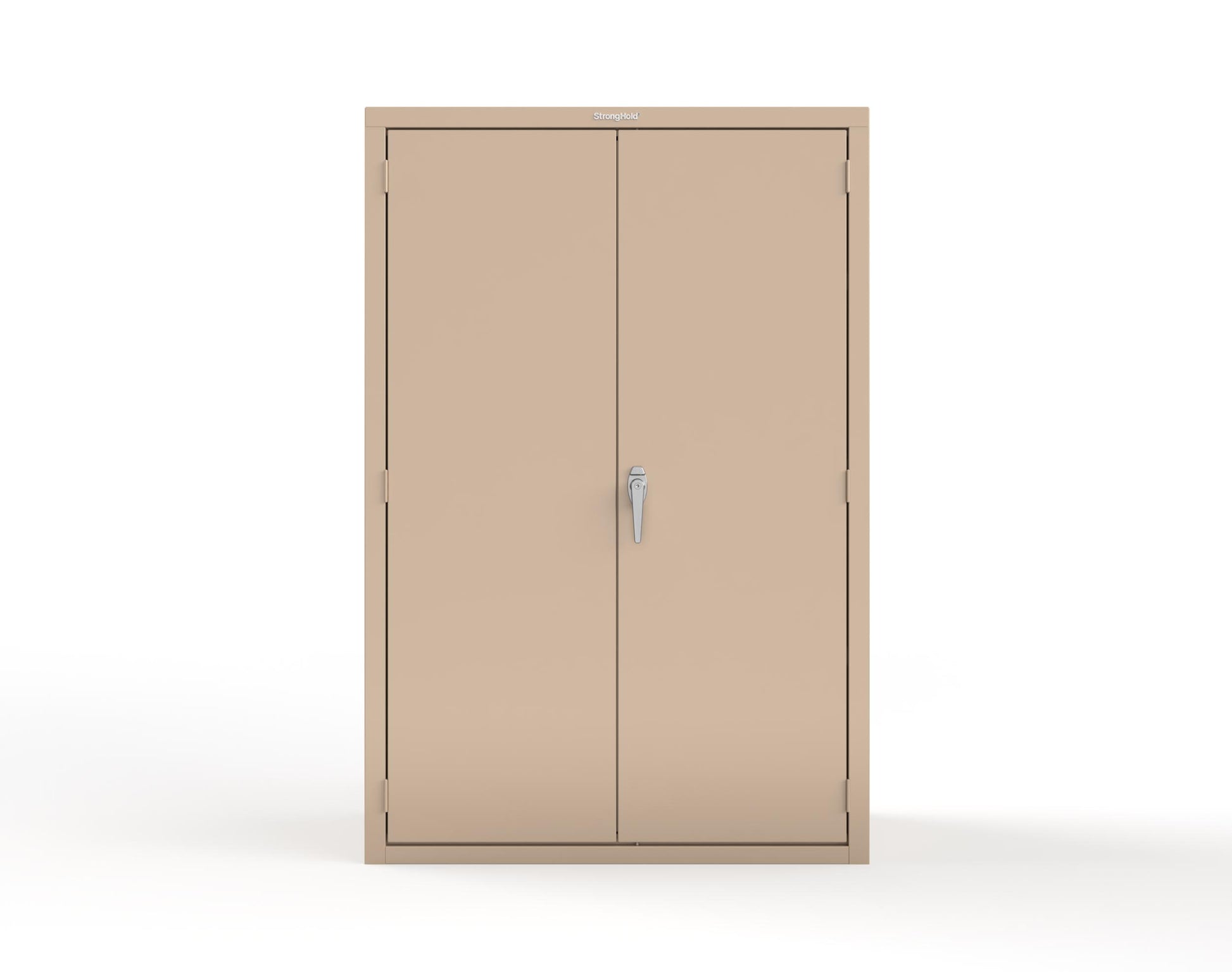 Heavy Duty 18 GA Janitorial Cabinet with 3 half Shelves - 48 in. W x 24 in. D x 72 in. H - 46-BC-243-P-1019