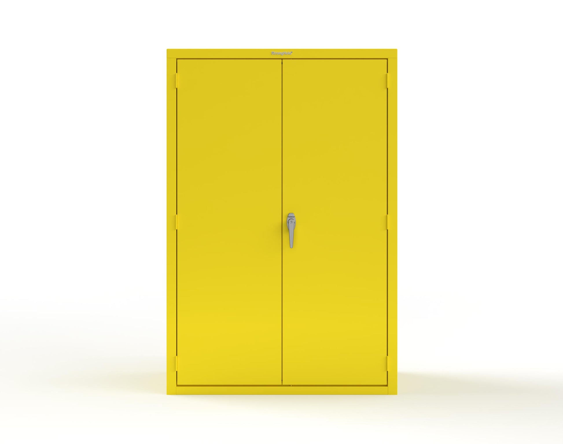Heavy Duty 18 GA Janitorial Cabinet with 3 half Shelves - 48 in. W x 24 in. D x 72 in. H - 46-BC-243-P-1021