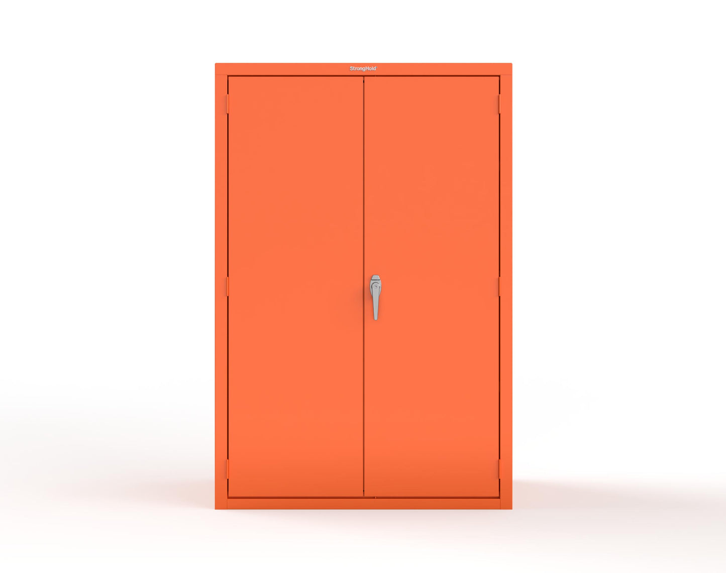 Heavy Duty 18 GA Janitorial Cabinet with 3 half Shelves - 48 in. W x 24 in. D x 72 in. H - 46-BC-243-P-2009