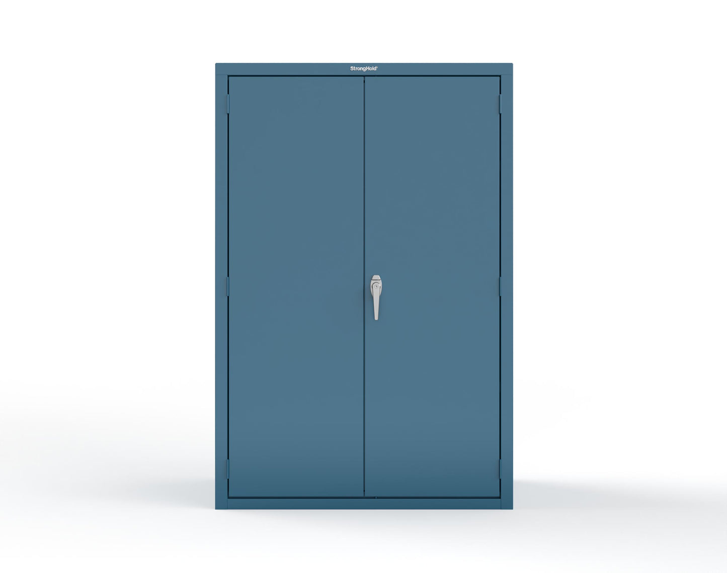 Heavy Duty 18 GA Janitorial Cabinet with 3 half Shelves - 48 in. W x 24 in. D x 72 in. H - 46-BC-243-P-5001