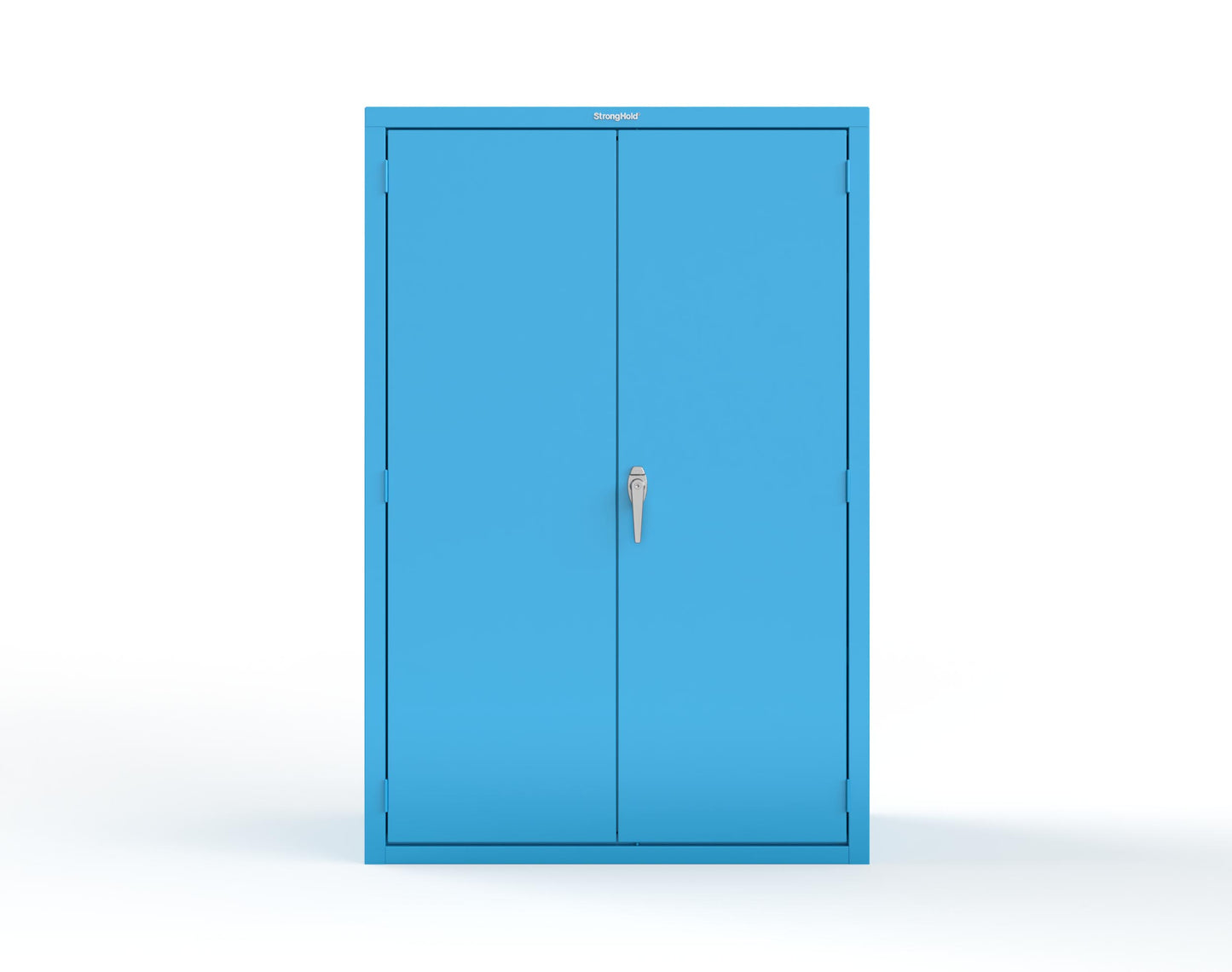 Heavy Duty 18 GA Janitorial Cabinet with 3 half Shelves - 48 in. W x 24 in. D x 72 in. H - 46-BC-243-P-5012